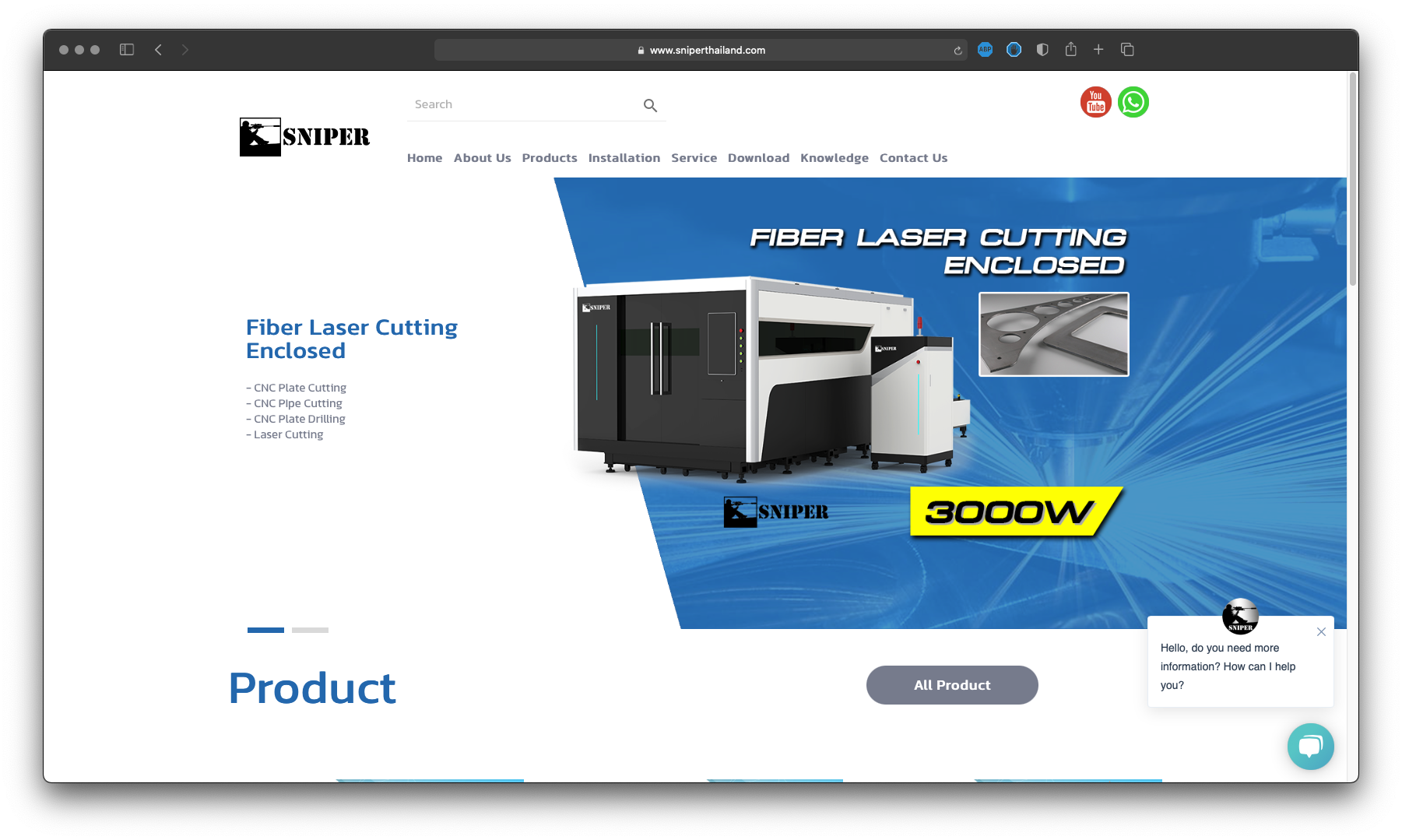 รับทำเว็บไซต์ รับออกแบบเว็บไซต์ เว็บไซต์สำเร็จรูป ตัวอย่างเว็บไซต์ดีไซน์ - อุตสาหกรรม Laser Plate Cutting TTT-WEBSITE